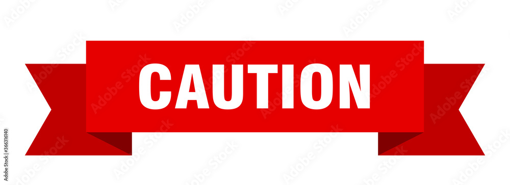 caution ribbon. caution paper band banner sign caution ribbon. caution paper band banner sign