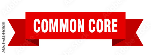 common core ribbon. common core paper band banner sign