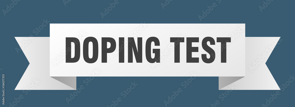 doping test ribbon. doping test paper band banner sign doping test ribbon. doping test paper band banner sign