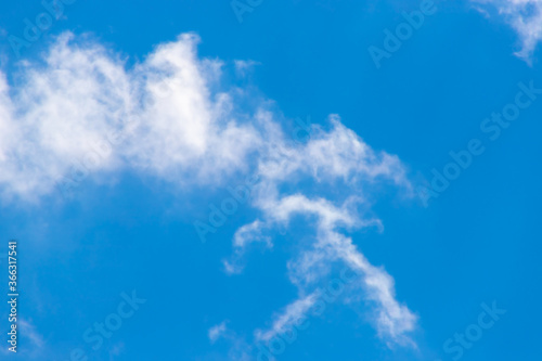 clouds on blue sky close-up copy space