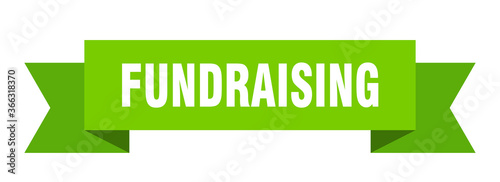 fundraising ribbon. fundraising paper band banner sign