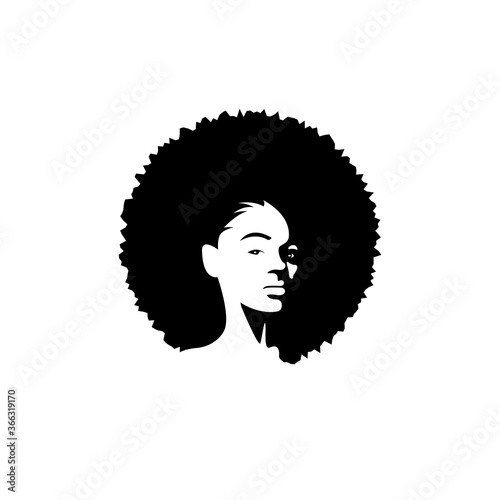 girl with afro hair style