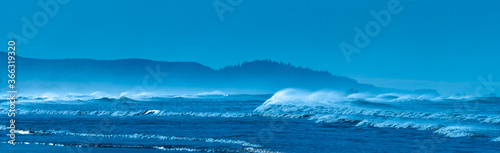 Pacific Surf on Nehalem Beach at the Blue Hour  OR