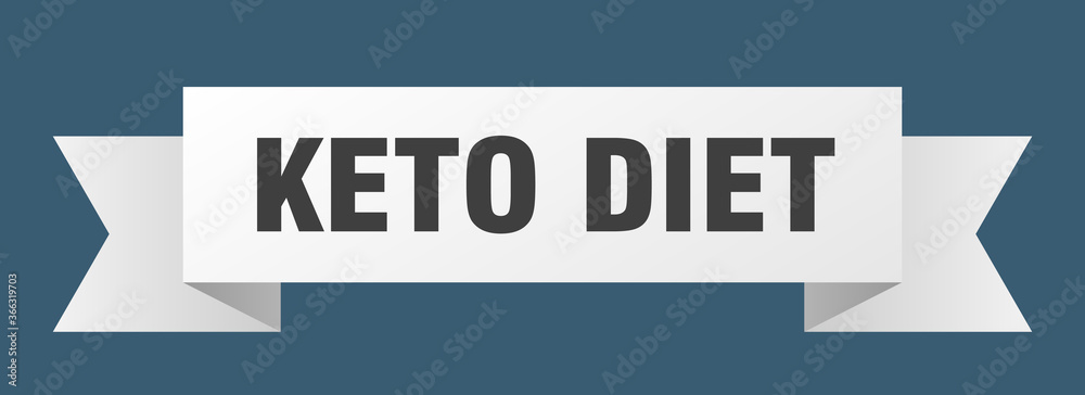 keto diet ribbon. keto diet paper band banner sign keto diet ribbon. keto diet paper band banner sign