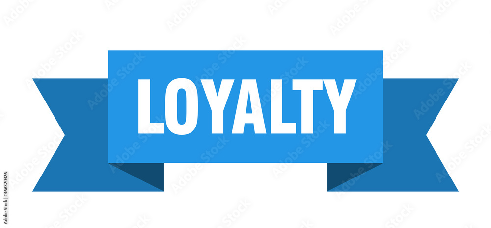loyalty ribbon. loyalty paper band banner sign loyalty ribbon. loyalty paper band banner sign