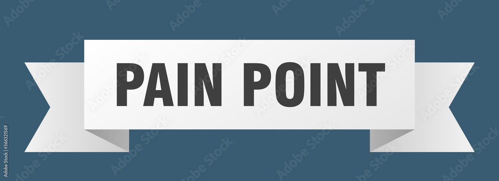 pain point ribbon. pain point paper band banner sign pain point ribbon. pain point paper band banner sign