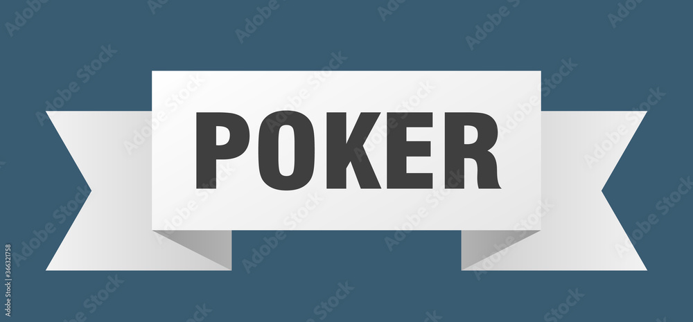 poker ribbon. poker paper band banner sign poker ribbon. poker paper band banner sign