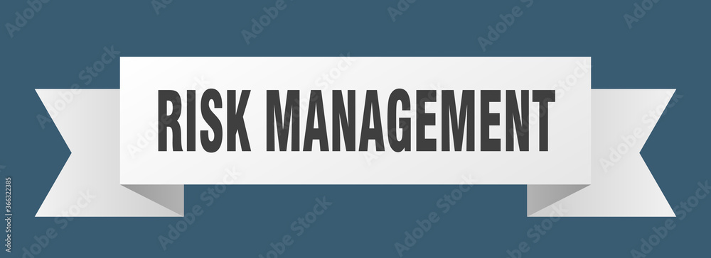 risk management ribbon. risk management paper band banner sign risk management ribbon. risk management paper band banner sign
