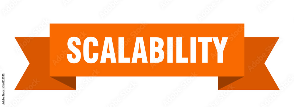 scalability ribbon. scalability paper band banner sign scalability ribbon. scalability paper band banner sign