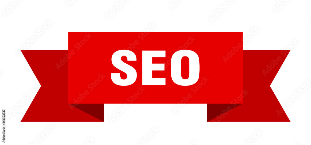 seo ribbon. seo paper band banner sign seo ribbon. seo paper band banner sign