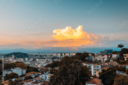 Bild auf Leinwand Sky view of santa teresa