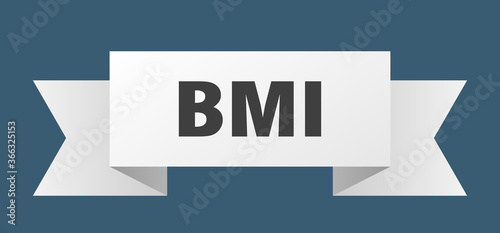 bmi ribbon. bmi paper band banner sign