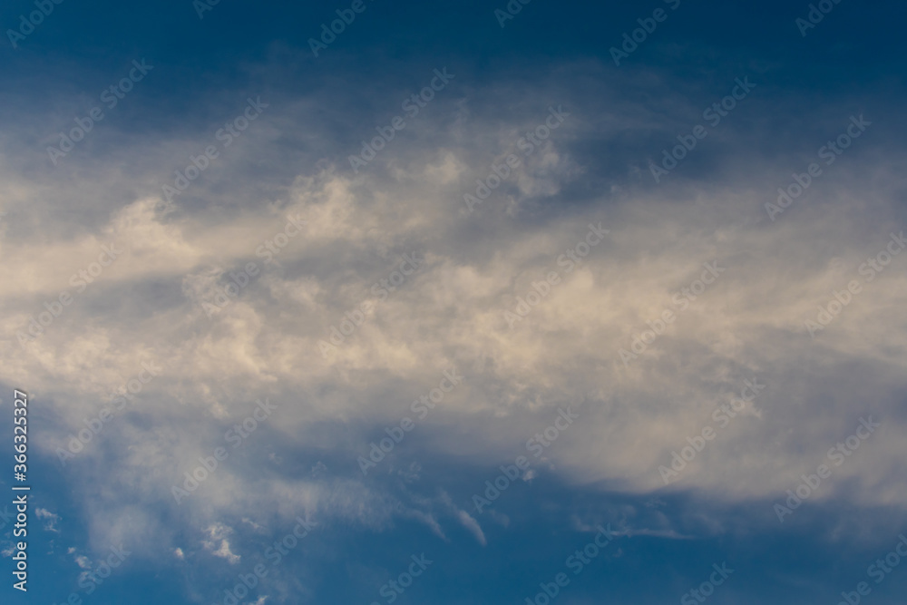 Obraz premium white fluffy clouds in the blue sky