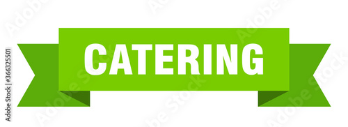 catering ribbon. catering paper band banner sign