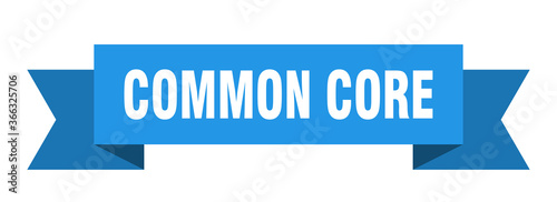 common core ribbon. common core paper band banner sign