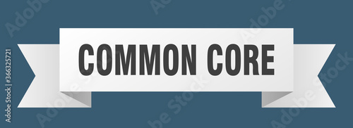 common core ribbon. common core paper band banner sign