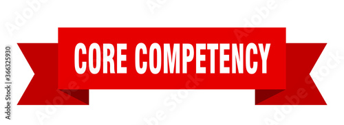 core competency ribbon. core competency paper band banner sign