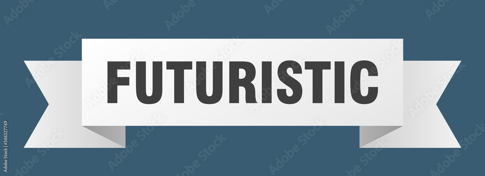 futuristic ribbon. futuristic paper band banner sign futuristic ribbon. futuristic paper band banner sign