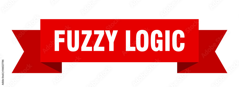 fuzzy logic ribbon. fuzzy logic paper band banner sign fuzzy logic ribbon. fuzzy logic paper band banner sign