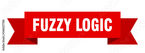 fuzzy logic ribbon. fuzzy logic paper band banner sign