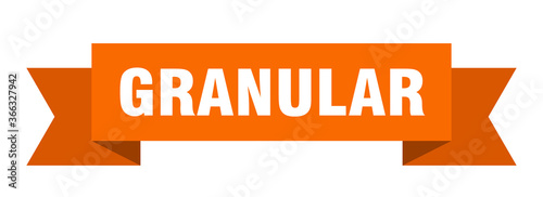 granular ribbon. granular paper band banner sign