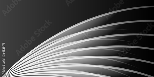 Fototapeta Naklejka Na Ścianę i Meble -  Vector Illustration Modern Black White Abstract Design Geometric Paper Style Background for Presentation Banner