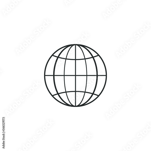 Globe icon. Globe symbol. Vector
