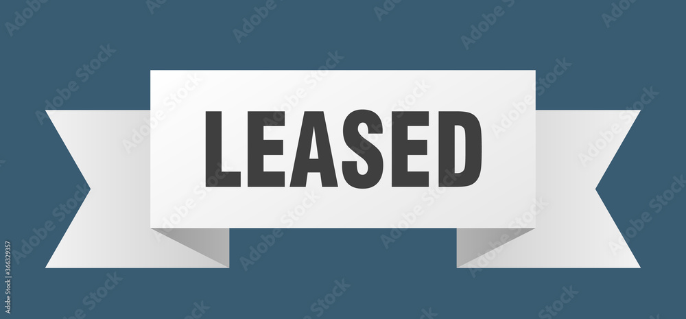 leased ribbon. leased paper band banner sign leased ribbon. leased paper band banner sign