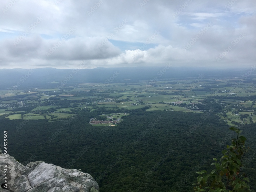 clouds over the mountains