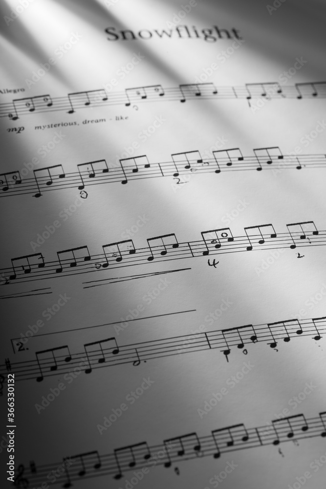 Obraz premium Sheet music.