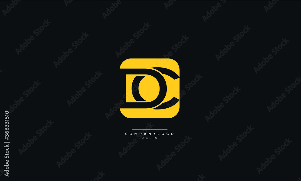 DC Letter Business Logo Design Alphabet Icon Vector Symbol DC Letter Business Logo Design Alphabet Icon Vector Symbol