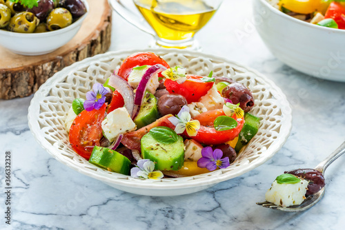 Traditional Greek salad © beataaldridge