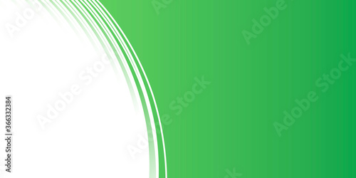 Simple abstract modern green white curve wave lines background vector illustration