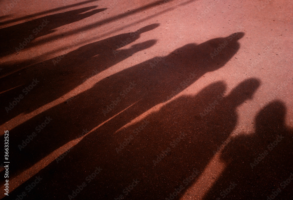Silhouette of multiple people background Stock Photo | Adobe Stock
