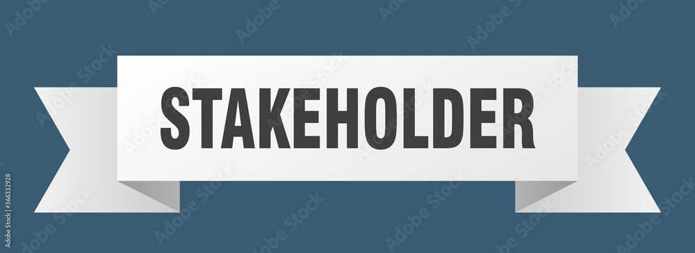 stakeholder ribbon. stakeholder paper band banner sign stakeholder ribbon. stakeholder paper band banner sign