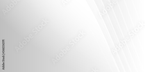 Modern simple white presentation background. Flat white gradation lines . White wavy background