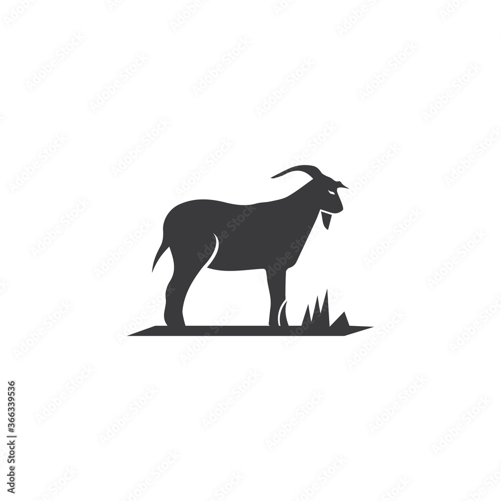 Goat Logo Template vector icon