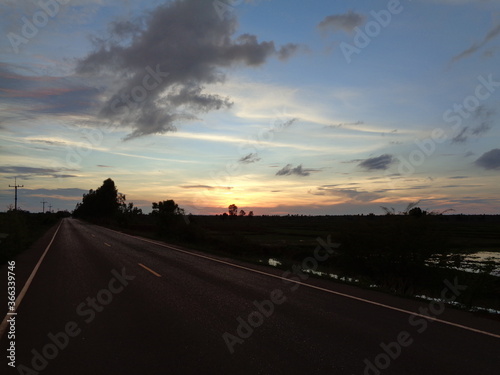 sunset on the road © Basil