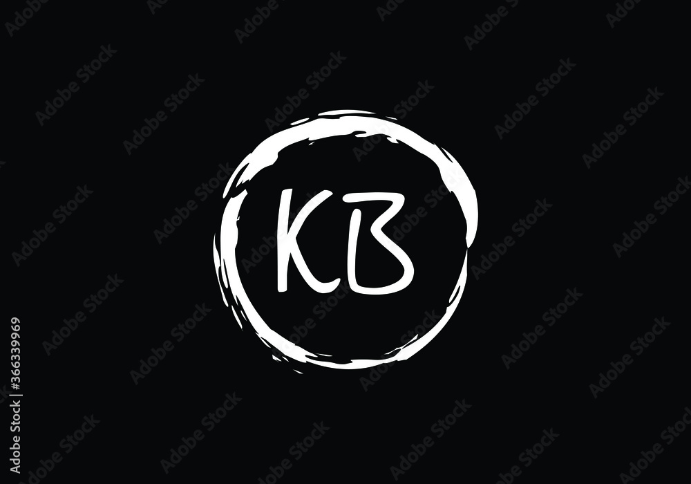 Initial Monogram Letter K B Logo Design Vector Template. K B Letter Logo Design Initial Monogram Letter K B Logo Design Vector Template. K B Letter Logo Design