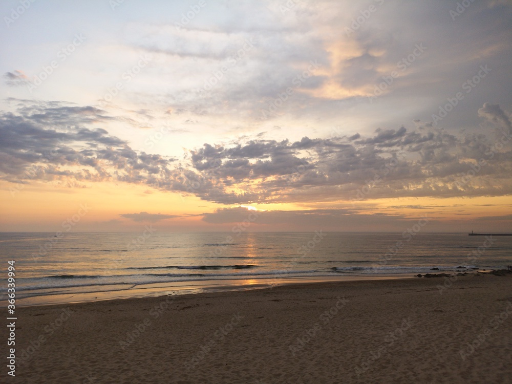 Sunset by the beach