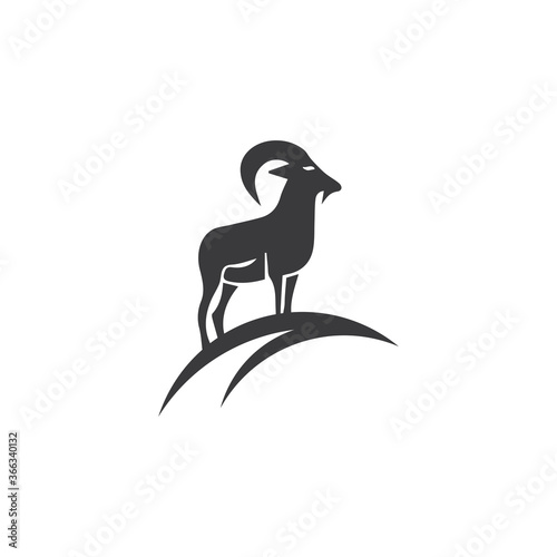 Goat Logo Template vector icon