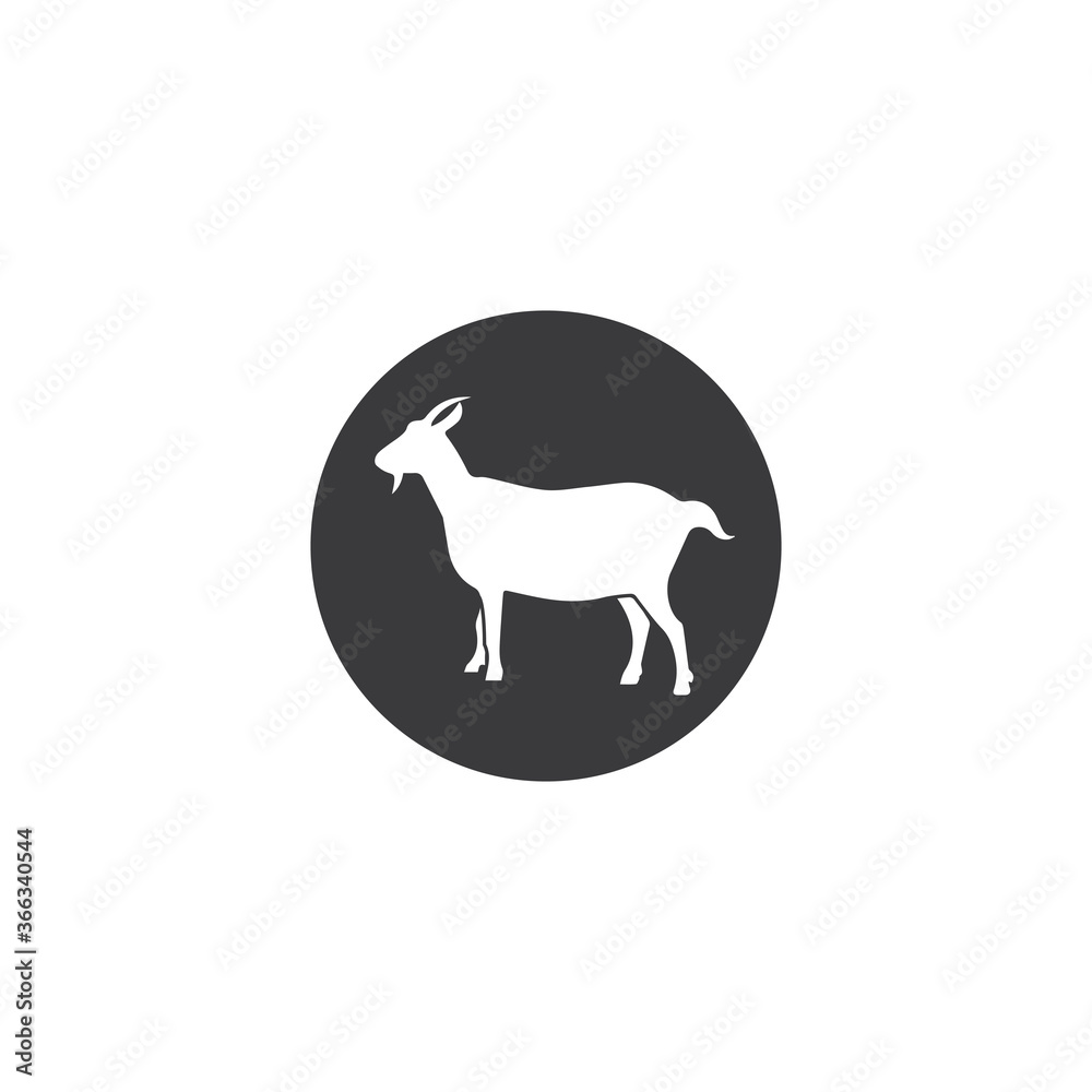 Obraz premium Goat Logo Template vector icon