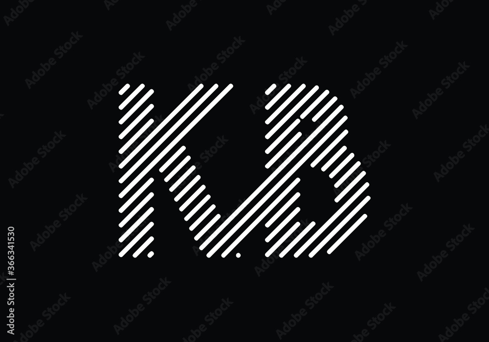 Initial Monogram Letter K B Logo Design Vector Template. K B Letter Logo Design Initial Monogram Letter K B Logo Design Vector Template. K B Letter Logo Design