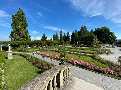 Italian Rose Garden or Italienscher Rosengarten (Flower Island Mainau on the Lake Constance or Die Blumeninsel im Bodensee) - Constance, Germany / Konstanz, Deutschland photo