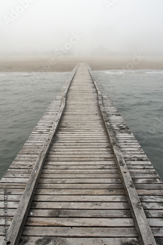 wooden pier over the sea