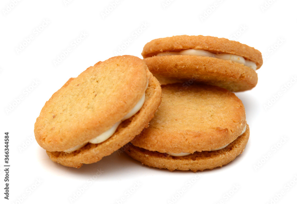Sweet cookies isolated on a white background Sweet cookies isolated on a white background
