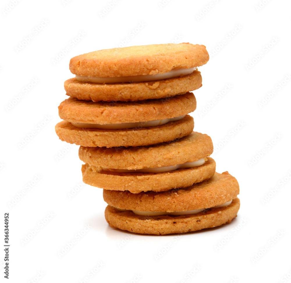 Sweet cookies isolated on a white background Sweet cookies isolated on a white background