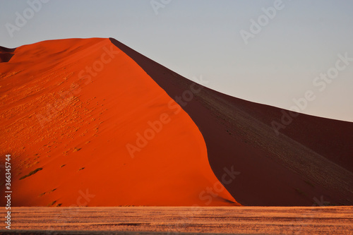 Red sand dunes of the Namib desert