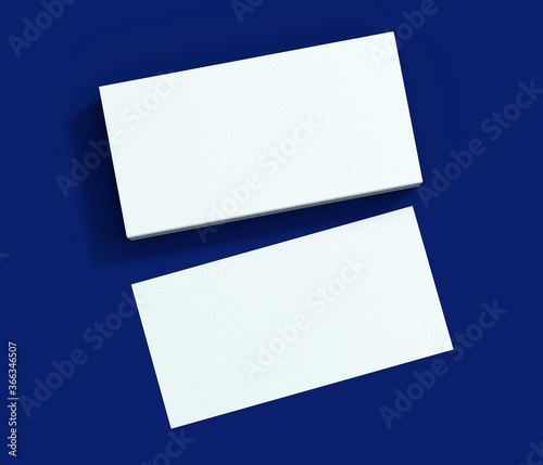 Blank business card 3d rendering