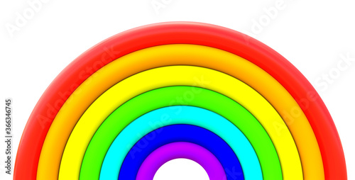 Abstract rainbow 3d rendering
